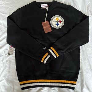 Brand New Mitchell & Ness Pittsburgh Steelers Team History Sweater